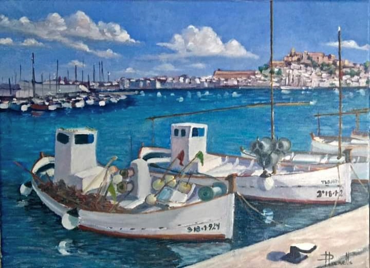 Pintura de Vicent Planells, Ibiza / Eivissa
