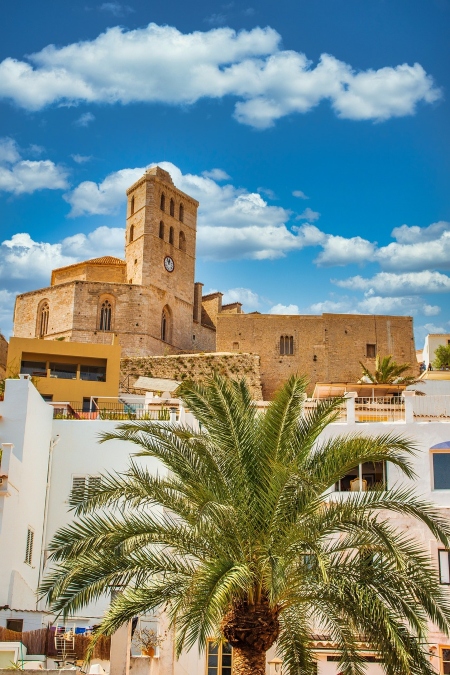 Perspectiva de la Catedral de Ibiza