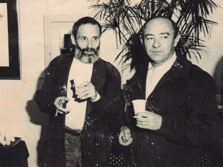 Antoni Pomar Juan con Antoni Hormigo i Escandell, Ibiza años 70